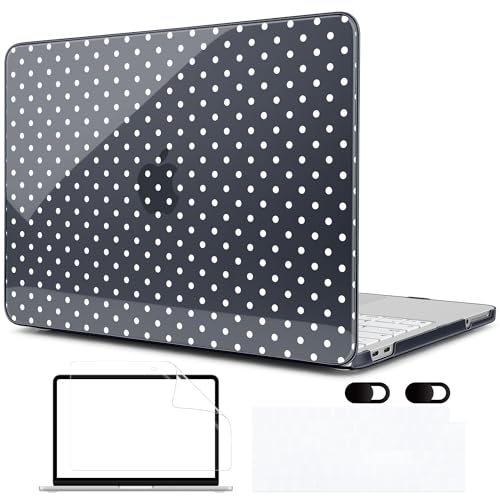 Funda MacBook Neo 33 cm A3404 para estudiantes y trabajadores con diseño de lunares