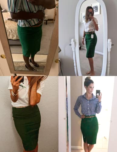 image for Kate Kasin Women's Stretchy Business Pencil Skirt for Office Wear Size