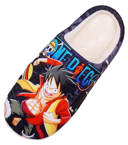 Anime Slipper Soft Plush House Slippers Women Men Winter Anti-slip Indoor Slip on Shoes2