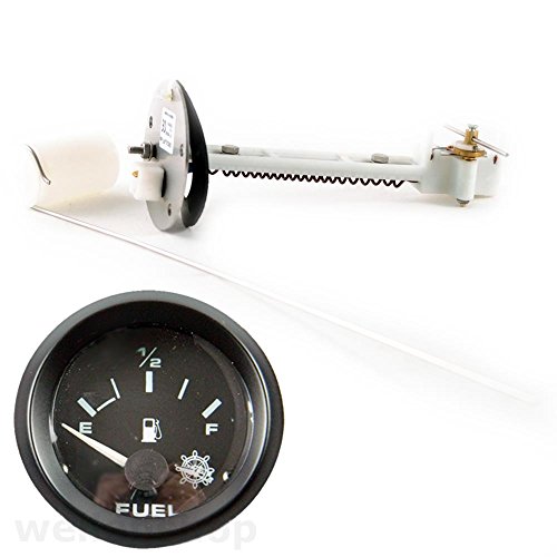 wellenshop universeller 12 V Tankgeber mit Schwimmer Tankanzeige Tankuhr 10-180 Ohm Boot Tank Bootstank Benzin-Anzeige