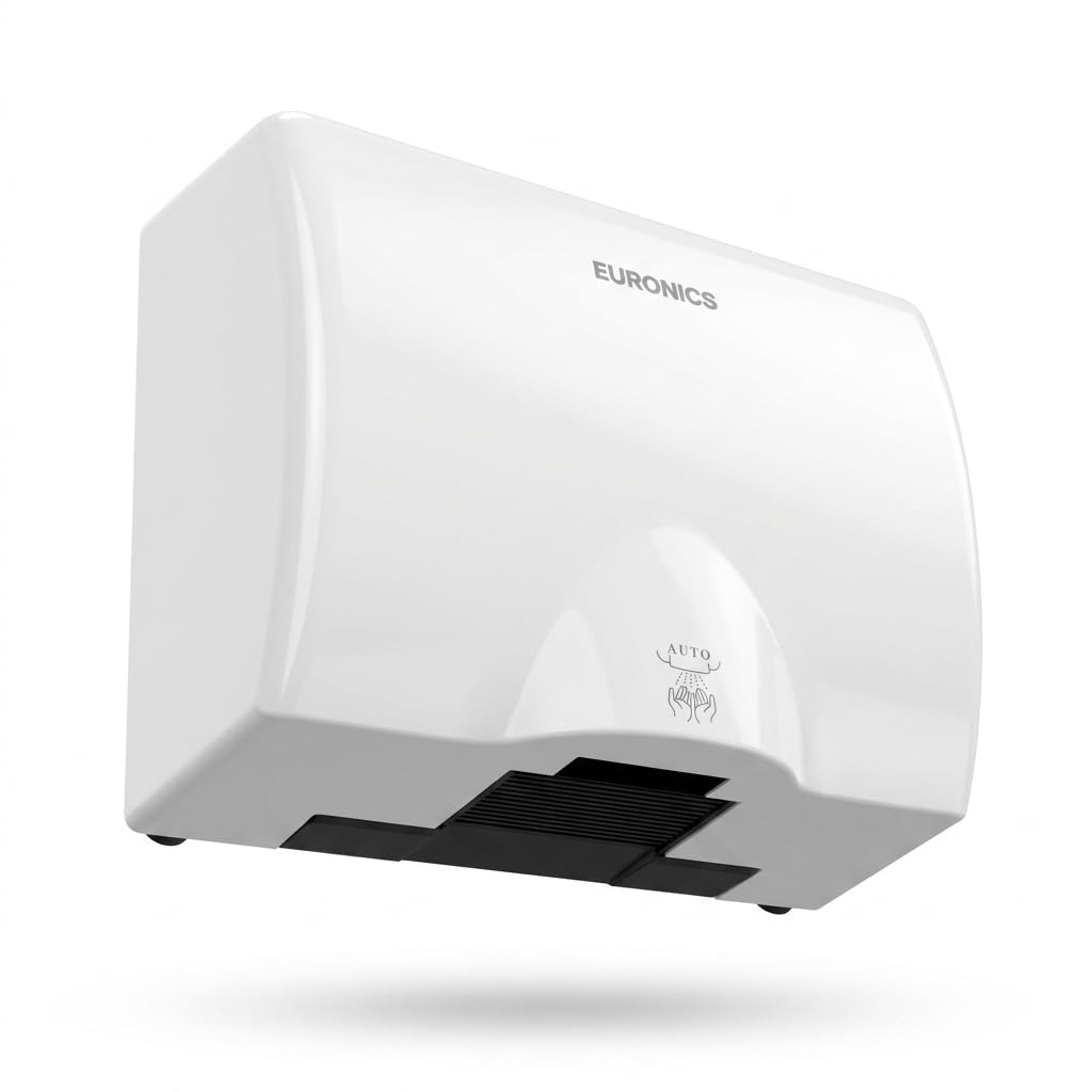 Euronics Automatic Hand Dryer for Washrooms & Office | Black ABS Plastic Commercial Hand Dryer | Fast & Efficient Hand Drying | Wall Mounted, Energy Efficient | BIS & ISI Certified | BEH04 — Amazon image 8
