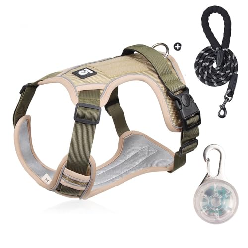 Tuyiutm 犬キャリアリーシュベルリーシュの長さ1.5M防爆充電式大型犬胸キャリア反射大型犬リードホルダーペットドッグリーシュ (D,S;体重4〜7kg)
