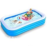 Piscina Hinchable,Piscina Inflable Familiar,Piscina Hinchable Rectangular,Piscina Infantil Inflable,para Piscina Familiar, Fiesta AcuáTica De Verano(1,5 M)