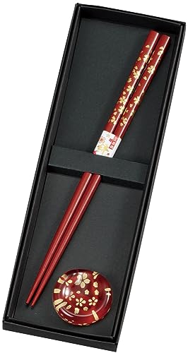 カノー(Kano) 箸・箸置 桜 朱 17014