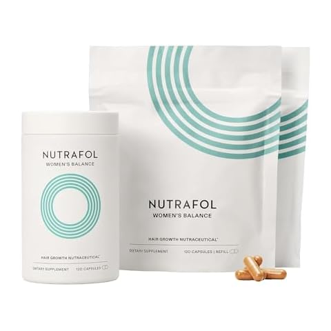 Nutrafol Women's Balance Hair Growth Supplements, For Women 45 Years and Older, Clinically Proven for Visibly Thicker Hair and Scalp Coverage, Dermatologist Recommended - 3 Month Supply, Pack of 3 Cover