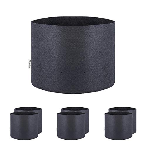 Oppolite 45 Gallon 6-Pack Round Fabric Fabric Aeration Pots Container For Nursery Garden And Planting Grow #TOP18