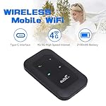 4G 5G Portable WiFi Hotspot Mobile Router with 3200mAh Battery & SIM Card Slot for Travel Home 300Mbps High Speed Supports 10 Devices - Image 3