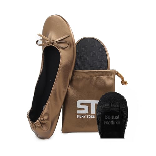 Image of Silky Toes Foldable Flat Shoes for Women | Portable Ballet Flats for Weddings, Parties, Events, Travel |Comfortable Cushioned