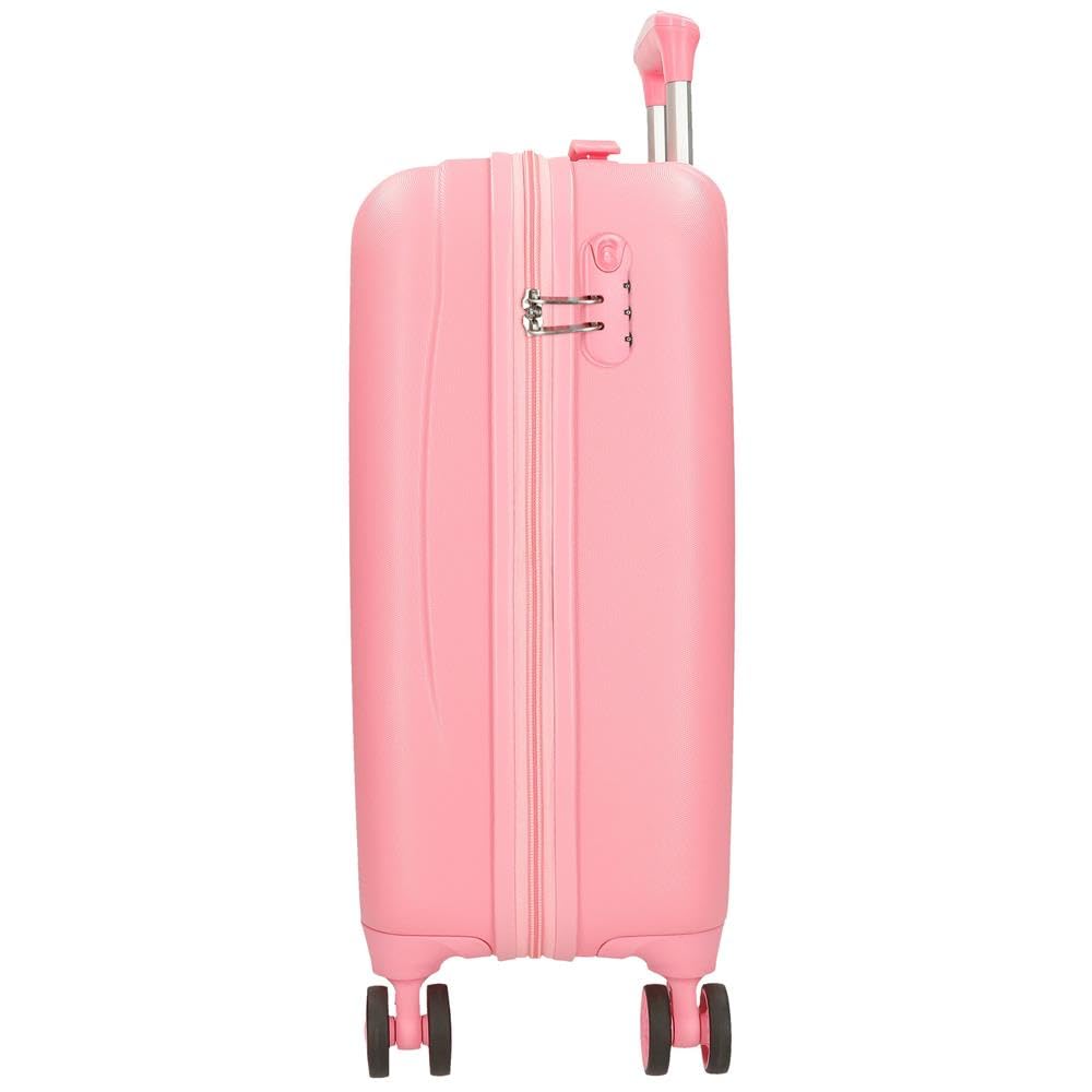 Disney Valise Rigide pour Enfant avec Fermeture à Combinaison latérale 4 Roues Bagage à Main fabriquée en ABS, Un matériau Rigide et léger., Coquette, Valise Cabine