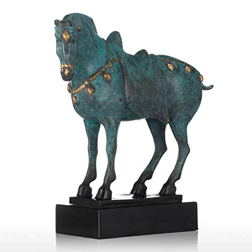 FAE&MGJ sculpture Chinese Horse Bronze Figurine Elegant Modeling Chinese Characteristics Animal Horse Figurine Gift For Home Decoration