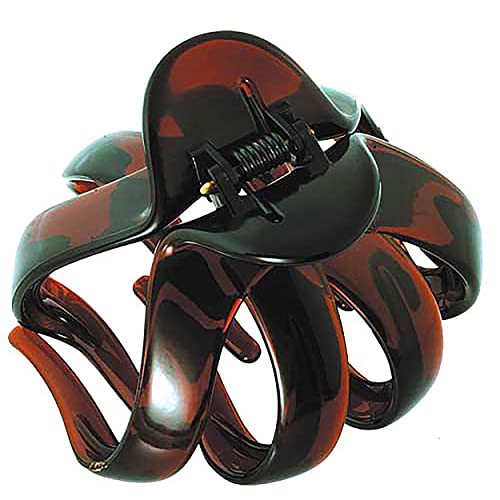 Camila Paris AD716 French Octopus Hair Clip 3.5 Inch Large Hair Clips for Thick Hair Girl Big Hair Claw Clips for Long Hair Jaw Hair Clips for Women Thick Hair Strong No-Slip Grip Made in France