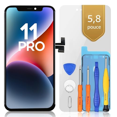 Visualizzazione nitida di alta qualità Questo schermo di ricambio per iPhone 11 PRO utilizza materiali LCD di alta qualità. Ripristina i colori vivaci e l'immagine nitida originali del tuo dispositivo, offrendo una visualizzazione chiara e una risposta tattile fluida per un'esperienza vicina a quella dello schermo originale.