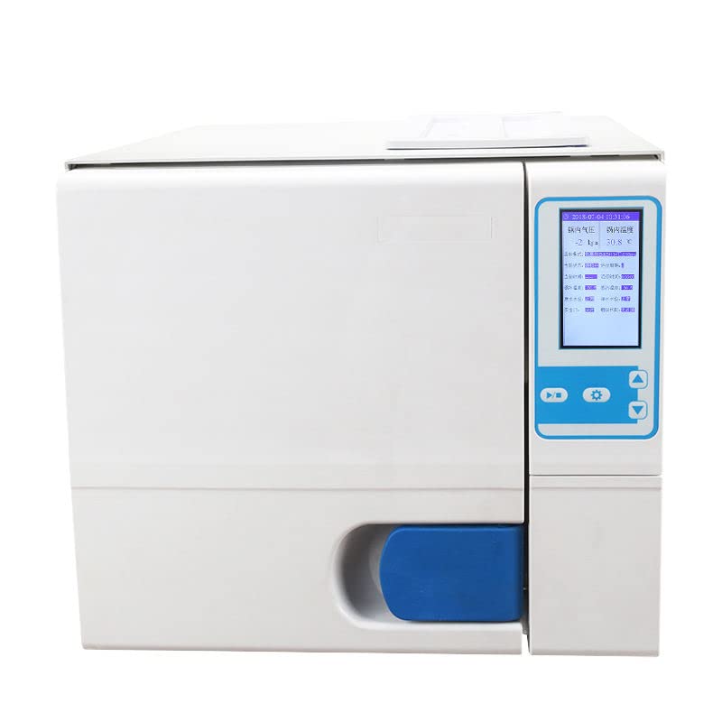 23L Portable Steam Autoclave Class B LCD Screen Display Steam Sterilizer Medical Sterilization with Vacuum Dry Function and Printer