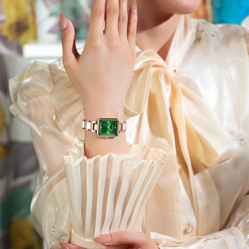 Image of NIBOSI Women Watches Analog Quartz Diamond Small Square Ladies Watche Stylish Waterproof Stainless Steel Wrist Watch for Women