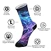 SyXIOP Blue Cow Fashion crew socks running casual wicking womens crew socks (2-Pair)