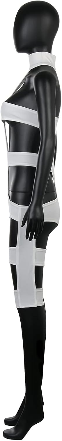 Fifth Element Cosplay Leeloo Costume Sexy Lingerie Set Women Futuristic White Strappy Harness Party Bodysuit