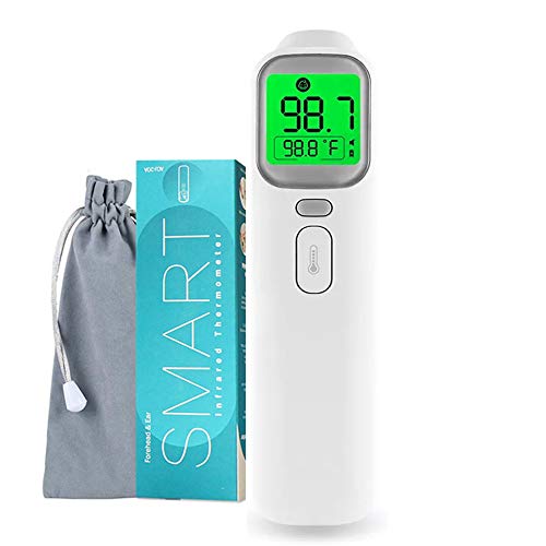 Digital Forehead Thermometer Gun,Forehead Thermometer for Adults,Non-Contact Accurate Temperature Gun with LCD Display