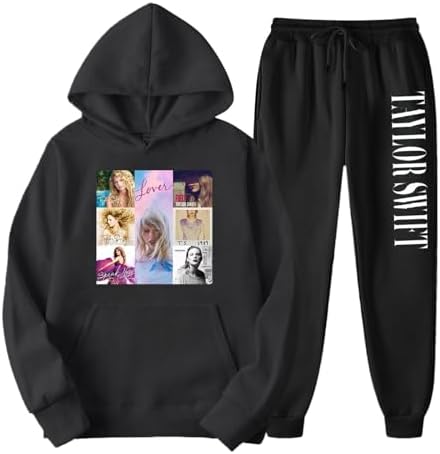 Generic Kids Two Piece Set 𝙏aylor Sweatshirt for Women 𝑆𝑤𝑖𝑓𝑡 Teen Girls 𝙏aylor Concert Sweatshirts Sweatpant Tracksuit