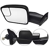 Make Auto Parts Manufacturing Driver Left Side Towing Tow Mirror Textured Black Power Operated...
