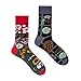 Spox Sox Casual Unisex – Calzini multicolore per individualisti, grigliata, 44/46 IT