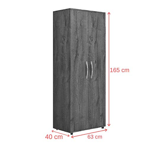 Armário Multiuso 2 Portas Capri Valdemóveis Branco Brilho