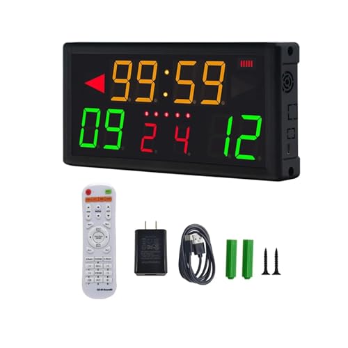 Marcador digital para fútbol con control remoto portátil miniatura 1