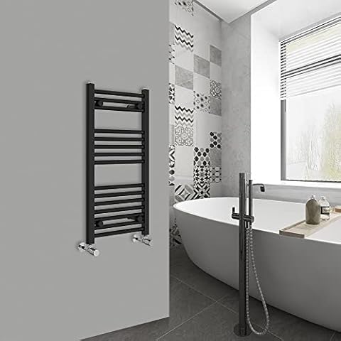 Warmehaus Modern Black Towel Radiator 800x400mm Cover