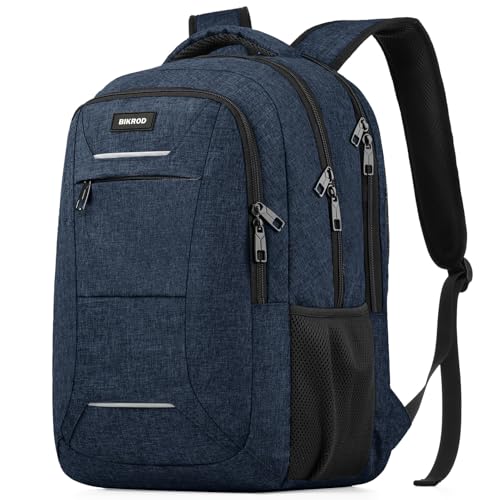 Image of BIKROD Backpack for Men Women, School Backpacks for Teen Boys, Business Anti Theft Sturdy Travel Laptop Backpack, Water Resistant 15.6 Inch Computer Bag Gift, Blue