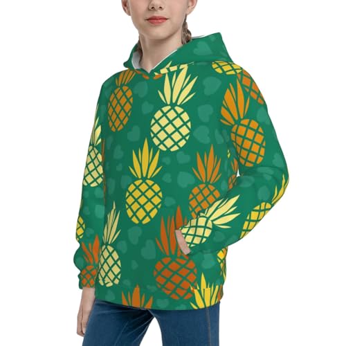 Pineapples1 Kid Hoodies Boys Sweatshirts Girls Pullover with Pocket2