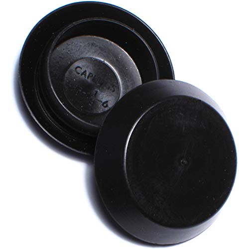 Image of Hard-to-Find Fastener 014973146894 Flush Sheet Metal Plugs, 1-1 /8-Inch, 3-Piece,Black