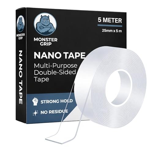 Double Sided Tape Nano Tape 5m x 25mm Heavy Duty Strong Mounting Tape