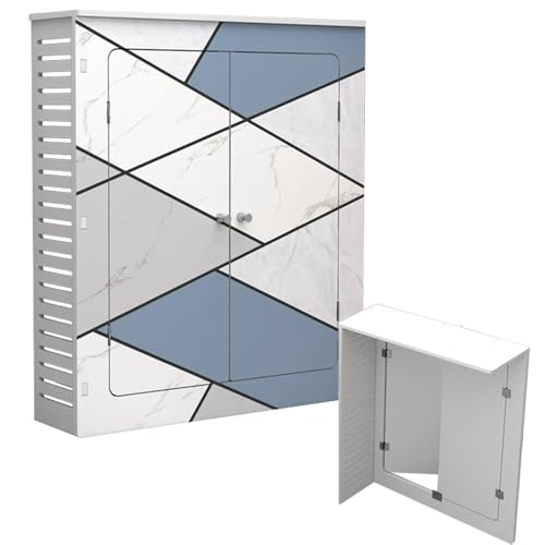 WUXTOKV Cubierta para Radiador, Tapa Radiadores, Armario de Tres Lados, Decoración para Calefactor de Sala de Estar Que Oculta Tuberías Desordenadas(60x70x20CM/24x28x8IN)