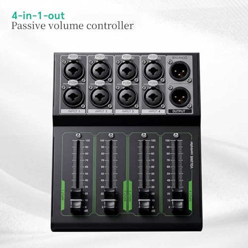 Control de Volumen Pasivo de Metal Duradero con Conexiones XLR para Sonido Preciso en Entornos Profesionales miniatura 4