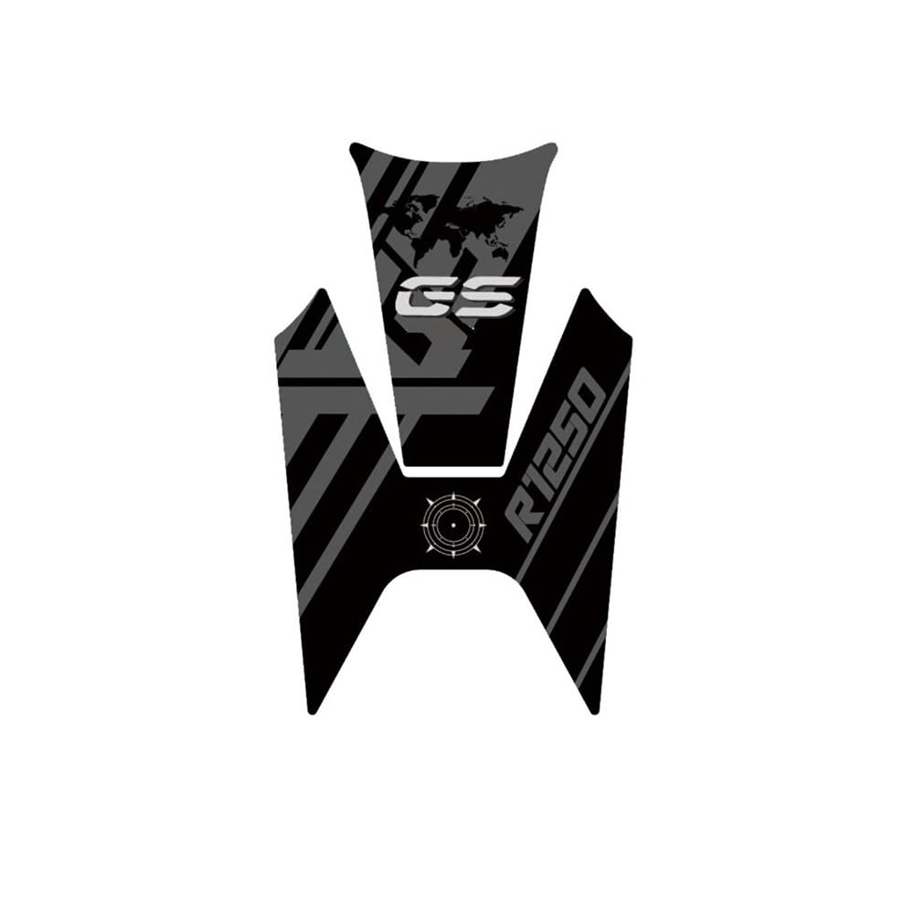 Autocollants moto en résine haut de gamme style Triple Black pour réservoir R1250GS