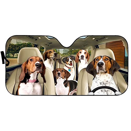 Parasol de coche Treeing Walker Coonhound parabrisas delantero plegable portátil vehículo M