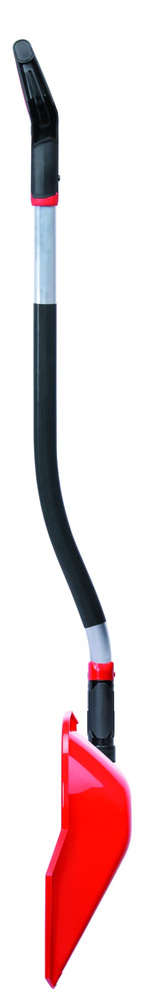 Lot de 2 pelles à neige ergonomiques - Pour petites et grandes quantités de neige - Lame en plastique, bord en aluminium, manche en aluminium avec zone de préhension séparée.