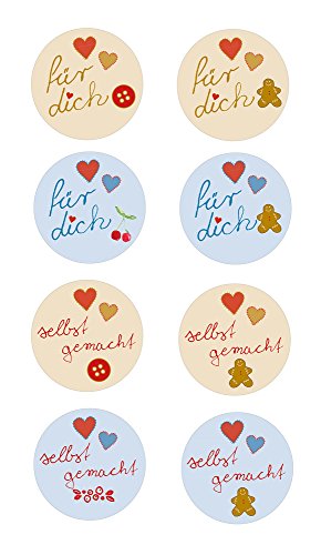 104 x Cuisson «soi-même» et «pour toi "), 8 motifs différents pour les cadeaux, marmelades, pour biscuits ou des doses