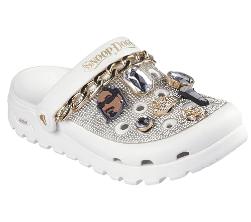 Skechers X Snoop,Arch FIT Footsteps-Rolling N,WHT, 8 M US