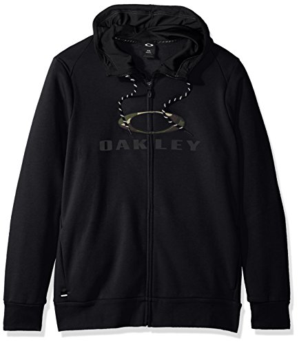 Oakley Men's Combat Fz Hoodie, Blackout, Large