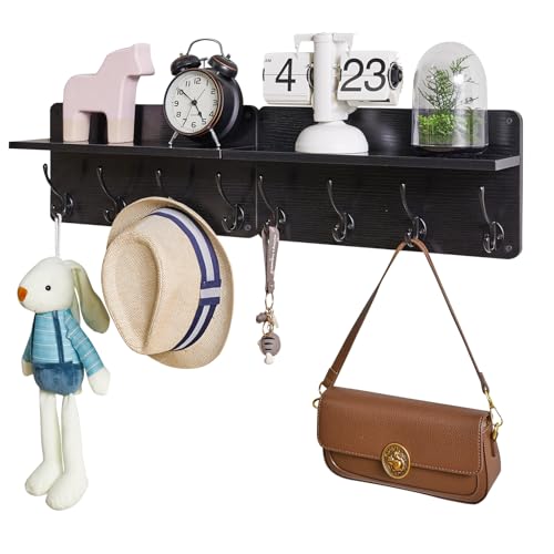 YMYNY Wooden Coat Hooks Set of 2