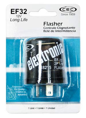 CECIndustries EF32BP Electronic Flasher 2 Terminal, 1 Pack
