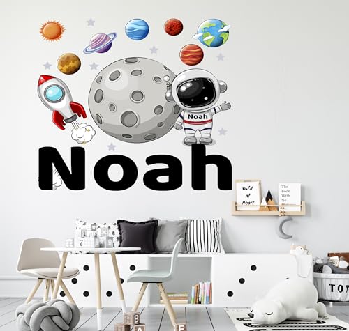 Vinilo Decorativo Personalizado Astronauta para Niños miniatura 2
