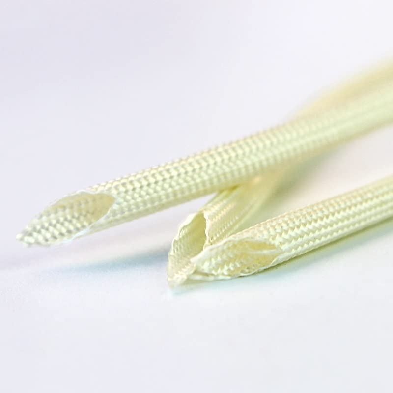Guaina for cavi, guaina for cavi, guaina isolante in fibra chimica morbida intrecciata ad alta temperatura da 10 m, da 1 mm a 30 mm, tubo in fibra di vetro