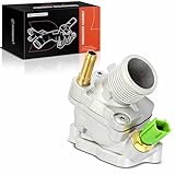 A-Premium Engine Thermostat Housing Assembly Compatible with Volvo C70, S60 2002-2009, S80 2004-2006, V70 2002-2007, XC70 2003-2007, XC90 2003-2006, Replace# 30637216, 30650469