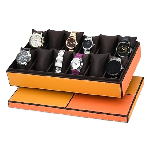 essart Mens and Womens Watch Box Holder Organizer Case In 12 Slots of watches In PU Leather with Multicolor- (WL-12-DF-Multicolour) (B0CKRFH146) Amazon Price History, Amazon Price Tracker