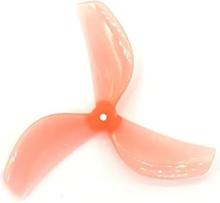 8 Piezas de 45 mm for hélices de PC de 3 impulsores, Tipo T, 1 mm, 1,5 mm, Motor 0805, RC FPV Racing Freestyle Tinywhoop Drone Props(45-3 Pink 1.5mm Hole)