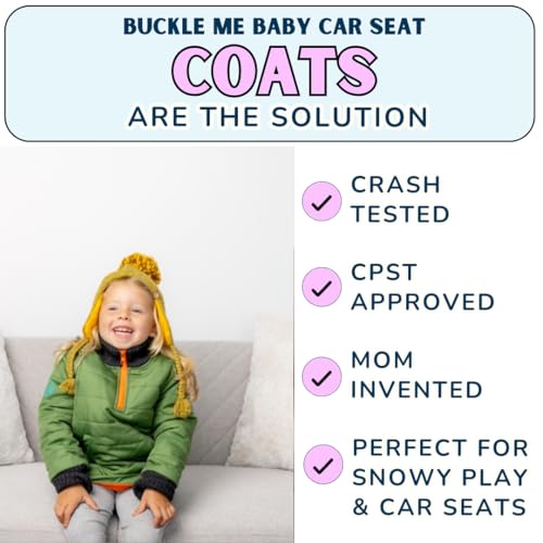 Buckle Me Baby Winter Coat | Toastier Car Seat Jacket for Boys and Girls - Featured on Shark Tank 6 Months - 6 Years4