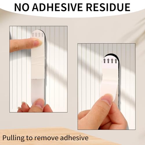 Image of 80 Pcs Picture Hanging Strips, Hanging Pictures Without Nails for Photos, Murals, Wall Decorations (40 Pairs, Black, 69 * 16 MM)