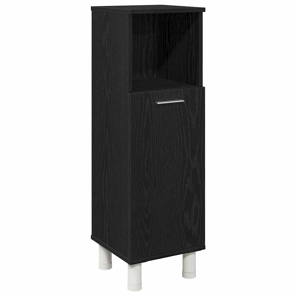Juego de Muebles de baño 4 pcs Negro 30 x 30 x 179,5 cm,Conjuntos de Muebles,Muebles de baño,69.8kg-3333047