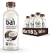 Bai Coconut Flavored Water, Molokai Coconut, Antioxidant Infused Drinks, 18 Fluid Ounce Bottles, 6 count
